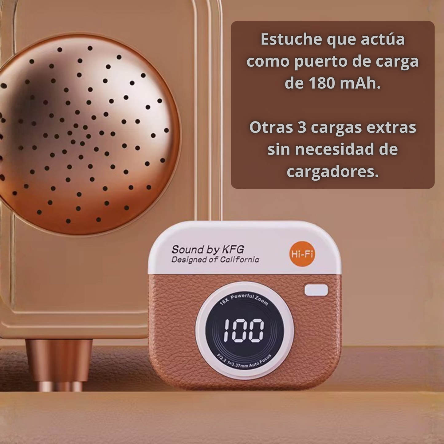 Auriculares Inalámbricos Retro - Pantalla LED, Control Táctil y Sonido Hi-Fi por Bluetooth