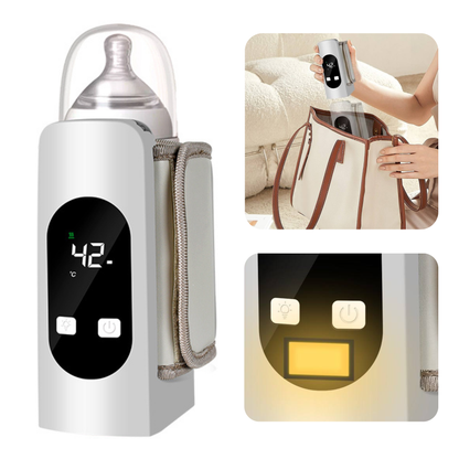 Calienta Biberones Portátil Smartia con Luz Nocturna y Control Inteligente de Temperatura