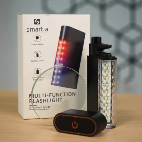 Martillo Rompecristales 4 en 1 Smartia