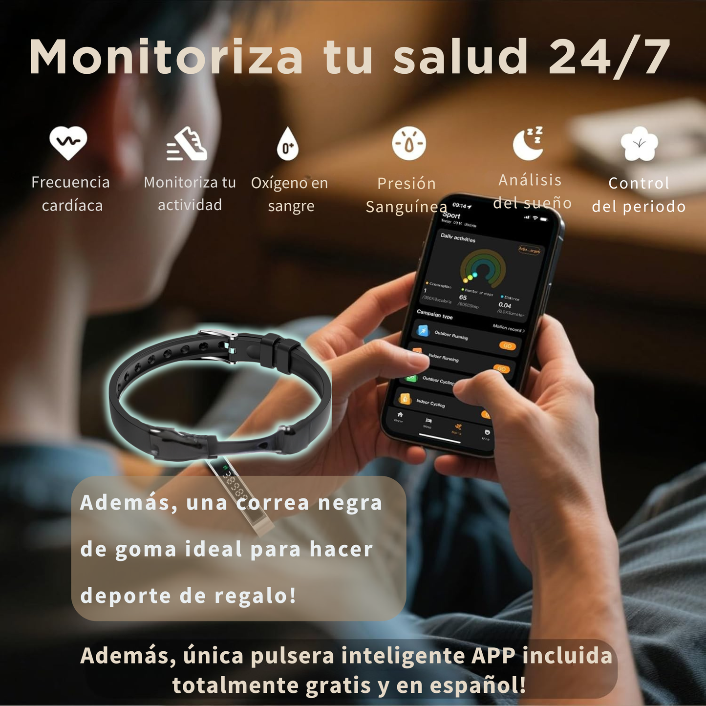 Smartia Vital Band - Pulsera Inteligente Ultrafina