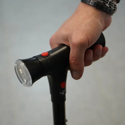 Bastón Seguridad 24H Smartia con Luz LED y Alarma de emergencia