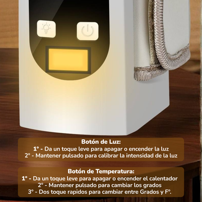 Calienta Biberones Portátil Smartia con Luz Nocturna y Control Inteligente de Temperatura
