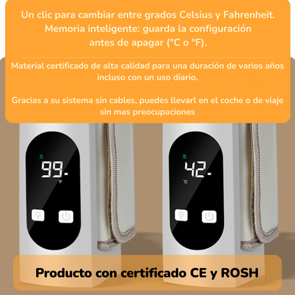 Calienta Biberones Portátil - Calienta el biberón de tu bebé en cualquier sitio