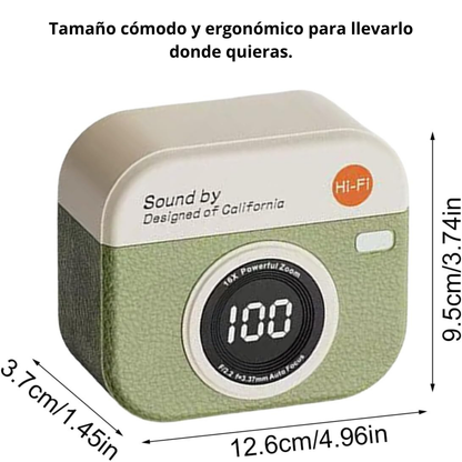 Auriculares Inalámbricos Retro - Pantalla LED, Control Táctil y Sonido Hi-Fi por Bluetooth