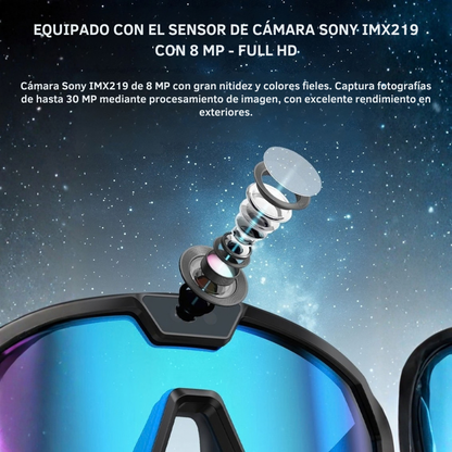 Smartia Vision Pro Sport - Gafas Inteligentes deportivas con cámara, IA GPT y sonido HiFi