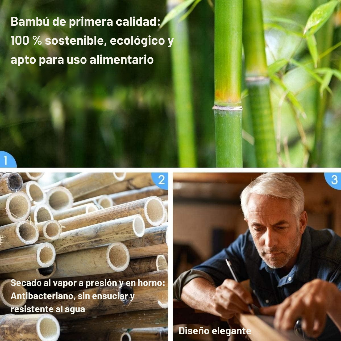 Tabla de corte de Bambú con Báscula incorporada