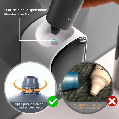 Dispensador de Pasta de Dientes SMARTIA - Diseño elegante, máxima funcionalidad