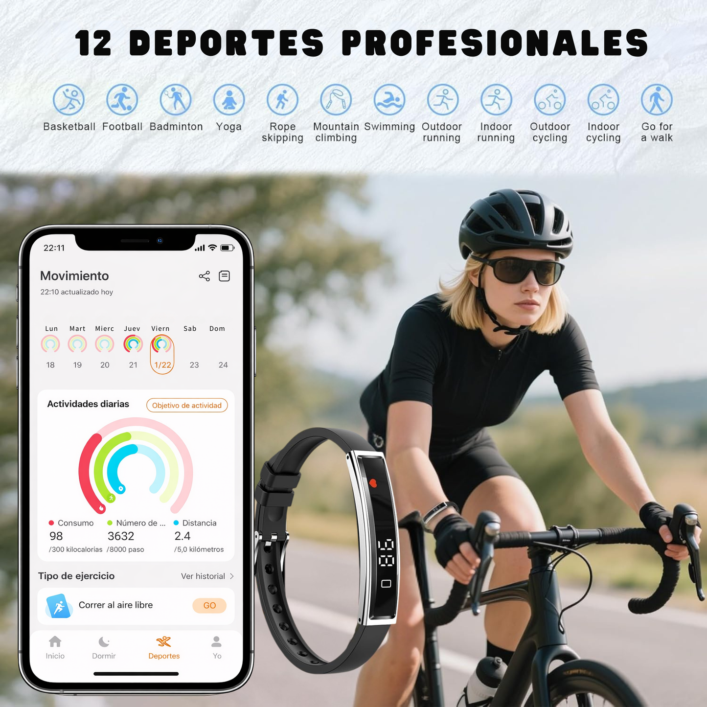 Smartia Vital Band - Pulsera Inteligente Ultrafina