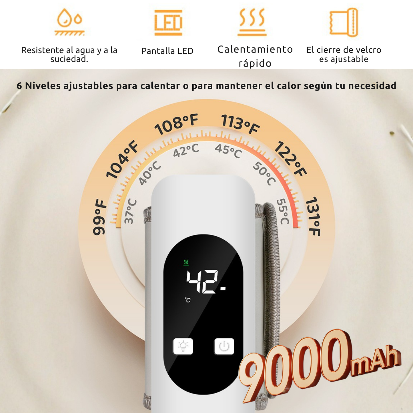 Calienta Biberones Portátil Smartia con Luz Nocturna y Control Inteligente de Temperatura