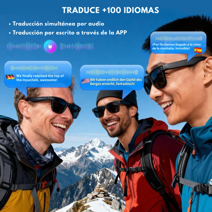 Smartia Vision Pro Style Sun – Gafas Inteligentes de sol con Cámara, IA GPT y sonido HiFi