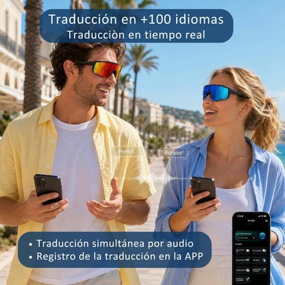 Smartia Vision Pro Sport - Gafas Inteligentes deportivas con cámara, IA GPT y sonido HiFi
