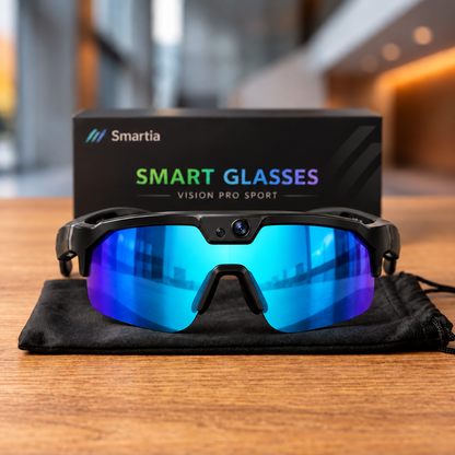 Smartia Vision Pro Sport - Gafas Inteligentes deportivas con cámara, IA GPT y sonido HiFi