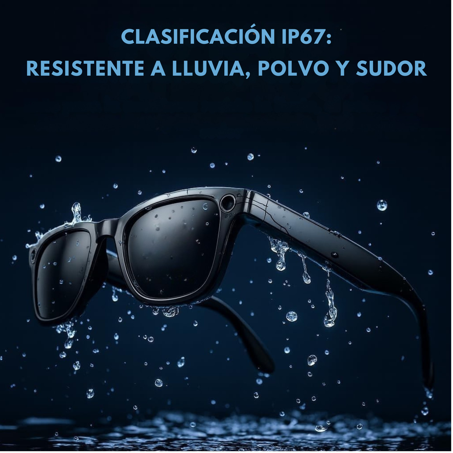 Smartia Vision Pro Classic Sun – Gafas Inteligentes de sol con Cámara, IA GPT y sonido HiFi
