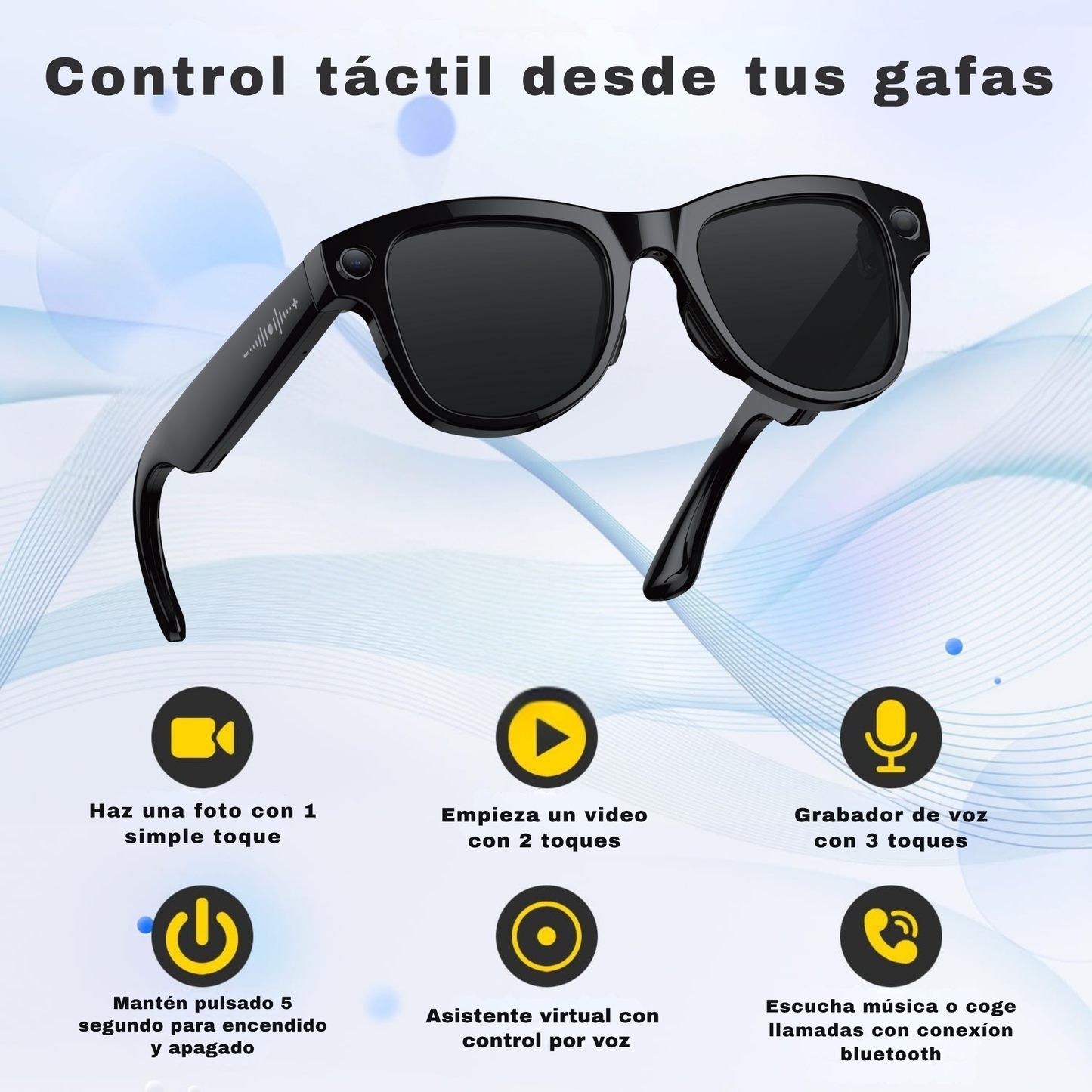 Smartia Vision Pro Charge – Gafas Inteligentes de Sol con Funda de Carga