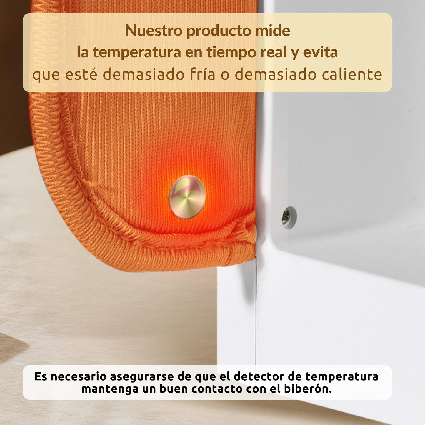 Calienta Biberones Portátil Smartia con Luz Nocturna y Control Inteligente de Temperatura
