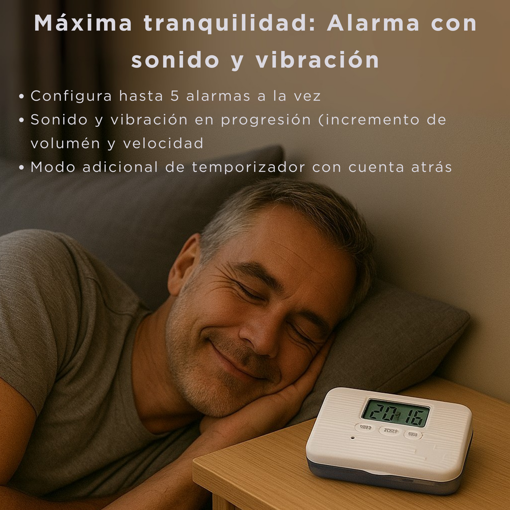 organizador medicamentos con alarma