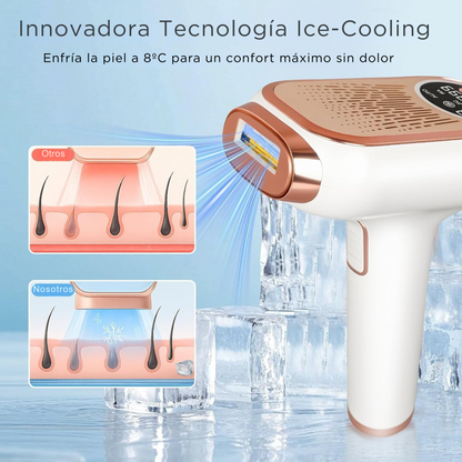 Depiladora IPL Modelo 2025 con Enfriamiento por Zafiro – Resultados Profesionales en Casa