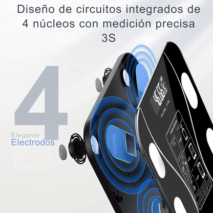Báscula Inteligente Smartia con Análisis Corporal y App Móvil