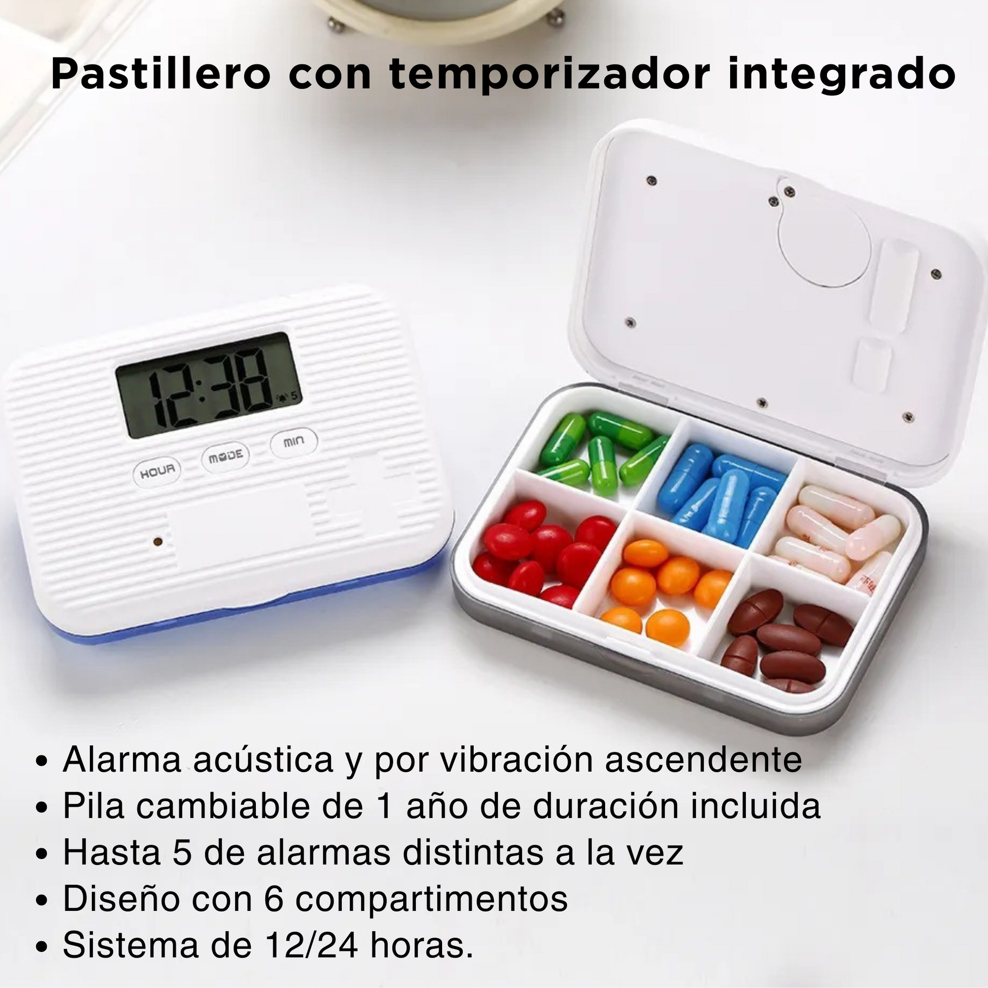 Organizador medicamentos Instrucciones