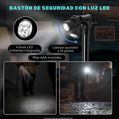 Bastón para Mayores con Luz
