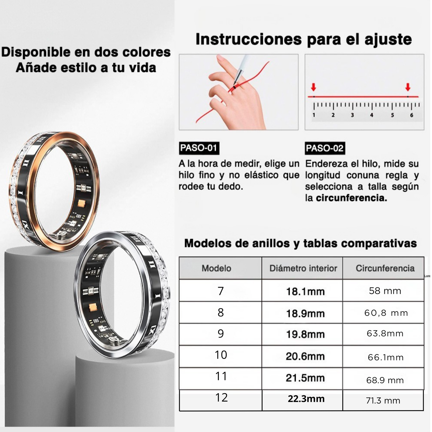 Anillo Inteligente Smartia – Tu salud y bienestar al alcance de tu mano