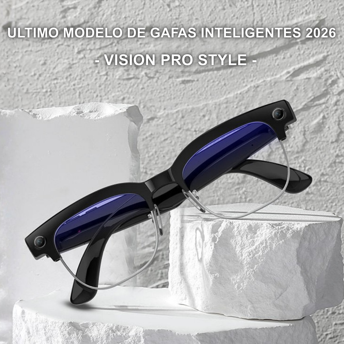 Smartia Vision Pro Style – Gafas Inteligentes con Cámara, IA GPT y Lentes Fotocromáticas