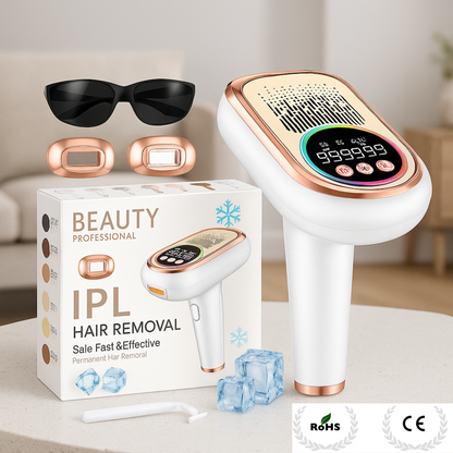 Depiladora IPL Modelo 2025 con Enfriamiento por Zafiro – Resultados Profesionales en Casa